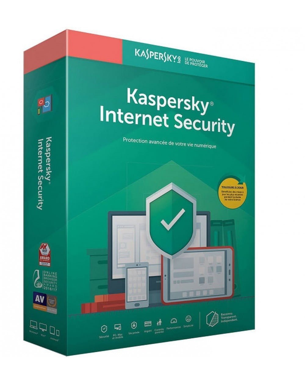 KASPERSKY Internet Security 2021 10 Postes Multi-Devices / 1 an (KL19398BKFS-20MAG)