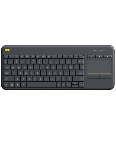 LOGITECH Wireless Touch Keyboard K400 Plus Noir