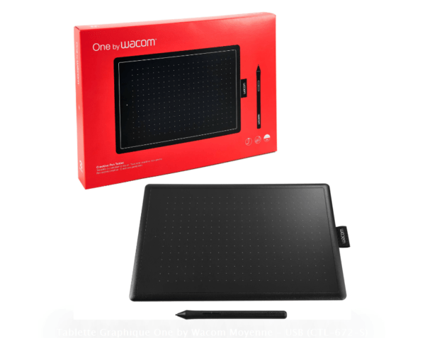 Tablette Graphique One by Wacom Moyenne - USB (CTL-672-S)