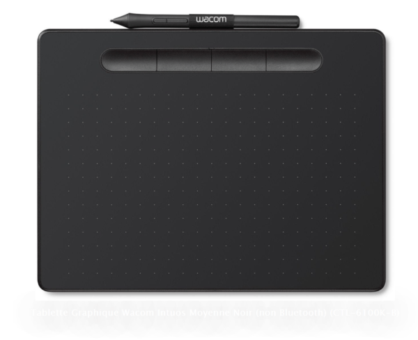Tablette Graphique Wacom Intuos Moyenne Noir (non Bluetooth) (CTL-6100K-B)