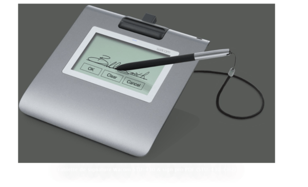 Tablette de signature Wacom STU-430 & sign pro PDF (STU-430-CH2)