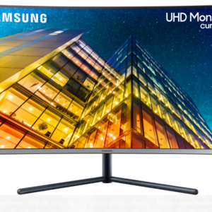 Écran incurvé 32" Samsung  UHD UR590C 4K - 1 milliard de couleurs - Design sans bords (LU32R590CWRXEN)