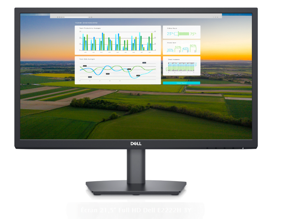 Écran 21,5" Full HD Dell E2222H 3Y