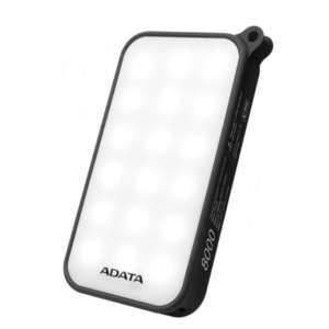 Banque d'alimentation ADATA D8000L Noir - Powerbank de 8000 mAh (AD8000L-5V-CBK)